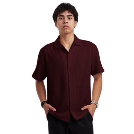 Camisa waffle regular fit